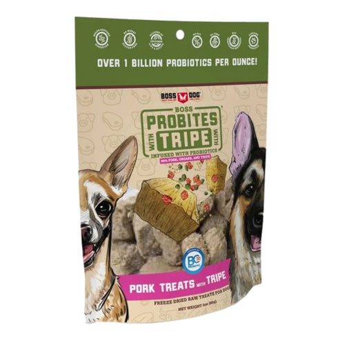 BossDog Probites Pork with Tripe Infused with Probiotics for Dogs 3oz - Poudre Pet and Feed Supply