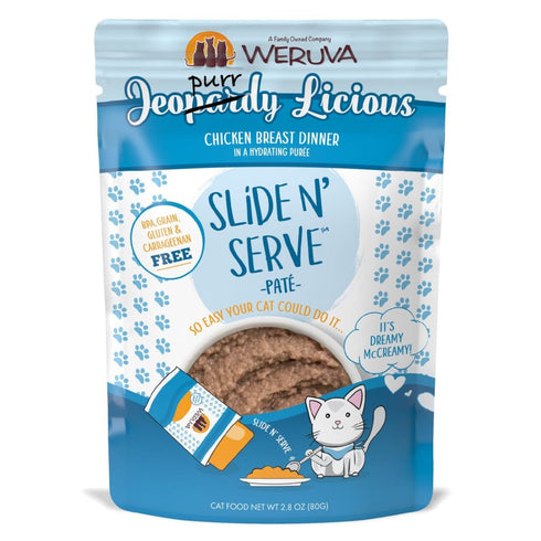 Weruva Cat Pate Slide N' Serve Jeopurrdy Licious Wet Cat Food 2.8oz - Poudre Pet & Feed Supply