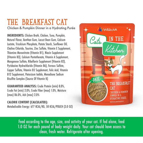 Weruva Cats in the Kitchen Pate The Breakfast Cat Food 3oz - Poudre Pet & Feed Supply 4