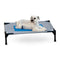 K&H Pet Products Coolin' Pet Cot Medium Gray Blue - Poudre Pet and Feed Supply