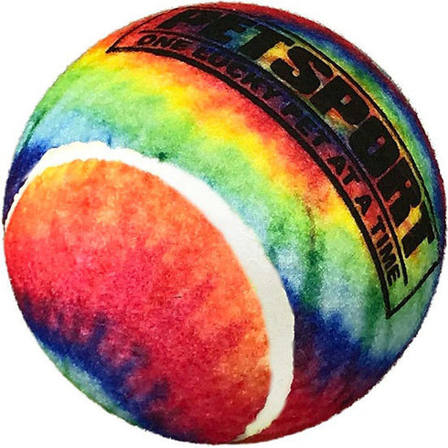Petsport Tennis Ball Tie Dye 2.5" - Poudre Pet and Feed Supply