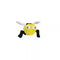 Tuffy's Mighty Microfiber Ball Bee Med Dog Toy
