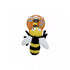 Tuffy's Mighty Microfiber Ball Bee Med Dog Toy