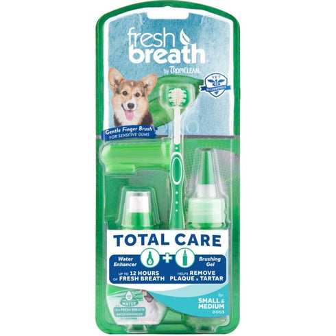 TropiClean Fresh Breath Total Care Kit for Dogs Small - Poudre Pet & Feed Supply