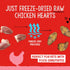 Stella & Chewy's Freeze Dried Chicken Hearts Dog Treats 3oz poudrefeed.com 2