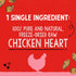 Stella & Chewy's Freeze Dried Chicken Hearts Dog Treats 3oz poudrefeed.com 3