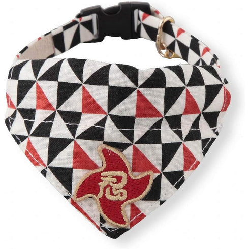 Necoichi Ninja Cat Bandana Collar Black Poudre Pet & Feed Supply