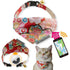 Necoichi Bandana Cat Collar with Air Tag Pocket Blossom Red Poudre Pet & Feed Supply