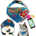 Necoichi Bandana Cat Collar with Air Tag Pocket Yukata Blue Poudre Pet & Feed Supply