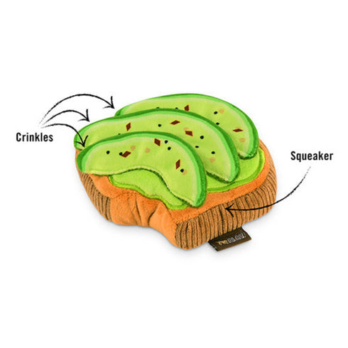 P.L.A.Y. Barking Brunch Avocado Toast Dog Toy