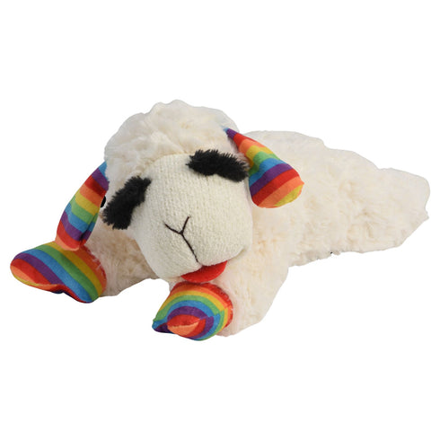 Multipet Rainbow Lamb Chop 10.5" Dog Toy - Poudre Pet and Feed Supply