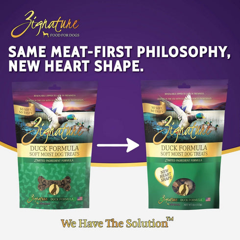 Zignature Soft Moist Dog Treats - Duck - 4oz