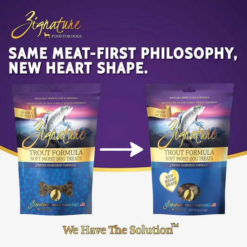 Zignature Soft Moist Dog Treats - Trout - 4oz