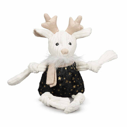 HuggleHounds Celebration Reindeer Knottie Dog Toy 16" - Poudre Pet and Feed Supply
