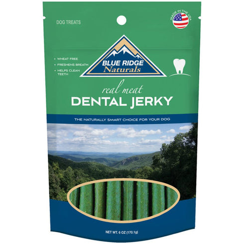 Blue Ridge Naturals Dental Jerky Treats for Dogs 6oz - Poudre Pet and Feed Supply