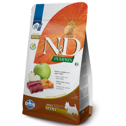 Farmina N&D Pumpkin Apple & Venison Mini Dry Dog Food 4.4lb poudrefeed.com