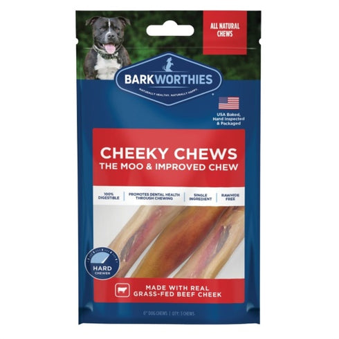 Barkworthies Dog Cheeky Chews 6In 50Ct - Poudre Pet and Feed Supply