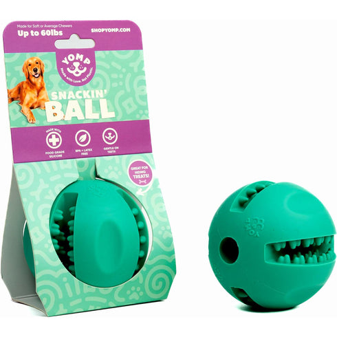 Yomp Snackin’ Ball Silicone Dog Toy poudrefeed.com 2