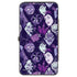 Buckle-Down Hinged Wallet - Disney 4-Villain Expressions and Icon Blocks Purples