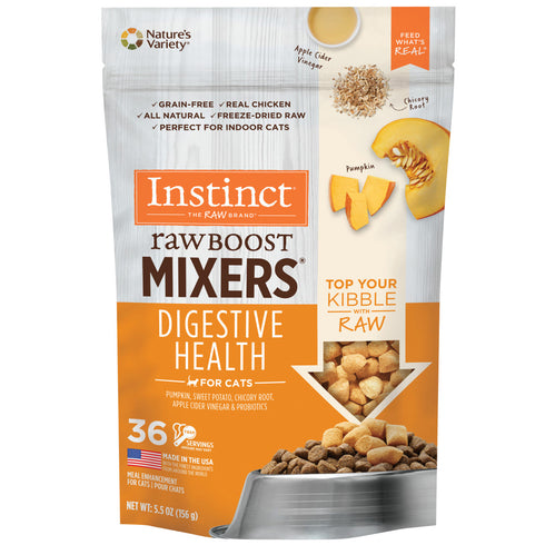 Instinct Pet Food Freeze Dried Raw Boost Mixers Digestive Health Cat Food 5.5oz - Poudre Pet and Feed Supply