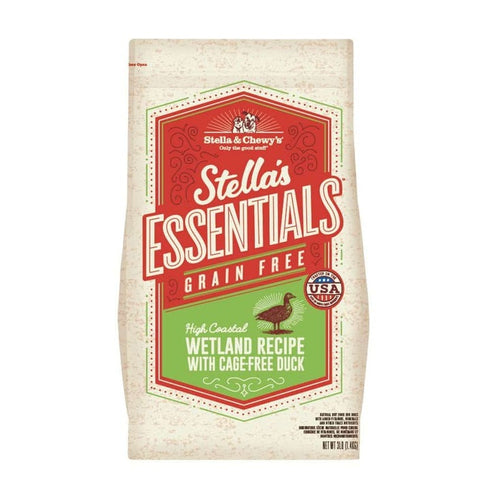 Stella & Chewy's Essentials High Coastal Wetland Recipe Cage-free Duck Dog Food 25lb - Poudre Pet and Feed Supply