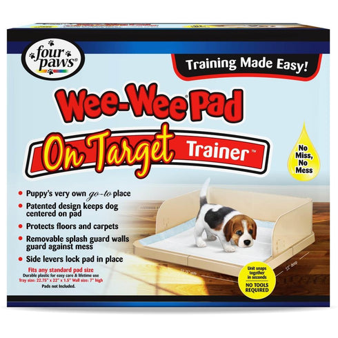 Four Paws Wee-Wee Pad On Target Trainer Pee Pad Tray - Poudre Pet & Feed Supply