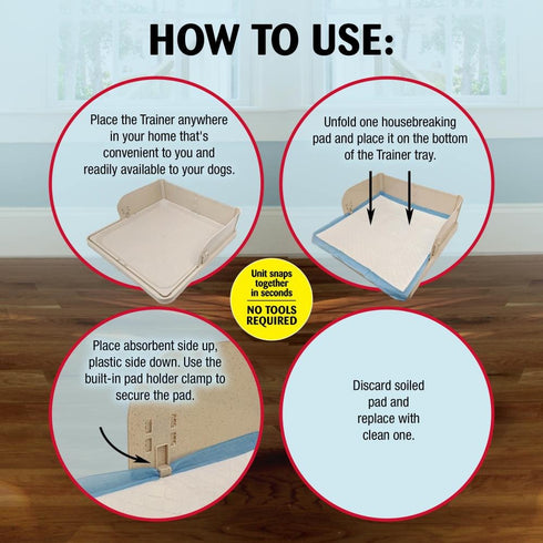 Four Paws Wee-Wee Pad On Target Trainer Pee Pad Tray - Poudre Pet & Feed Supply 3