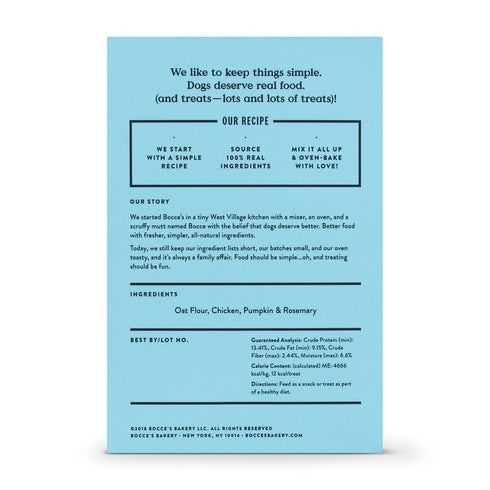 Bocce's Bakery Crunchy Biscuits Dog Treats Chicken 14 oz Box