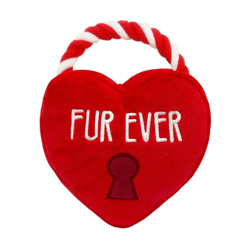 Huxley and Kent Fur Ever Lock Heart Dog Toy - Poudre Pet and Feed Supply