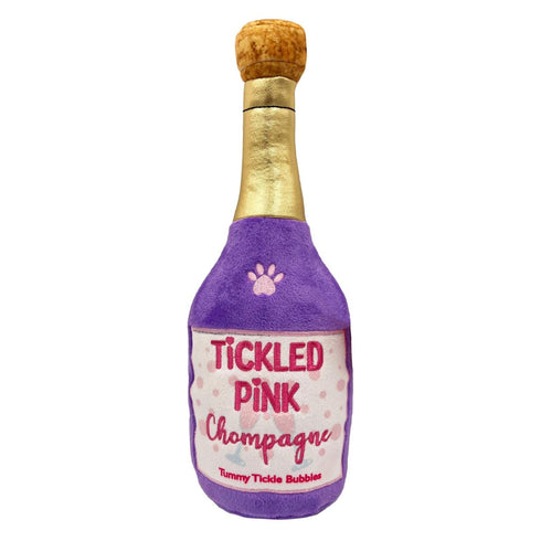 Huxley and Kent Tickled Pink Chompagne Plush Dog Toy Large - Poudre Pet and Feed Supply