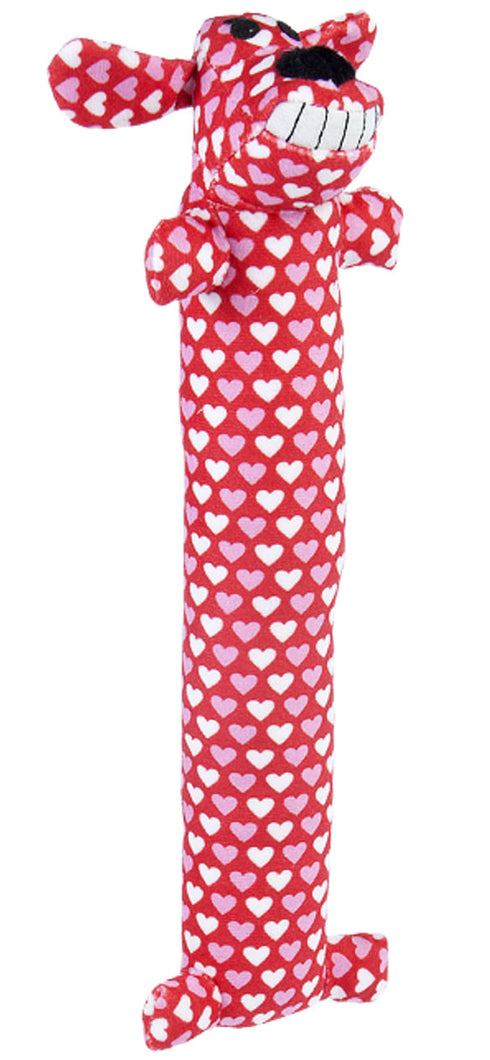 Multipet Valentine's Day Loofa Dog, 12" - Poudre Pet and Feed Supply