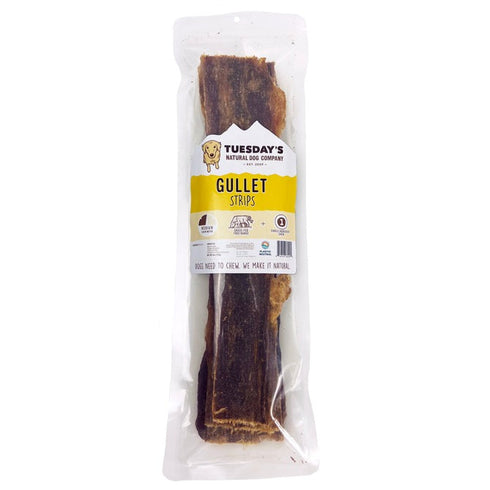 The Natural Dog Company 12" Gullet Strips 6oz - Poudre Pet and Feed Supply