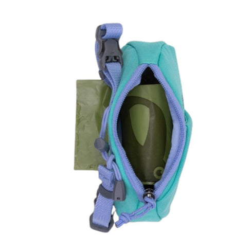 RuffWear Stash Bag Mini Pickup Bag Dispenser Aurora Teal - Poudre Pet & Feed Supply 5