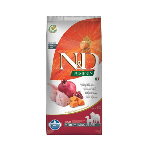 Farmina Grain Free Quail Pomegranate Medium Maxi Dry Dog Food 26.4lb poudrefeed.com