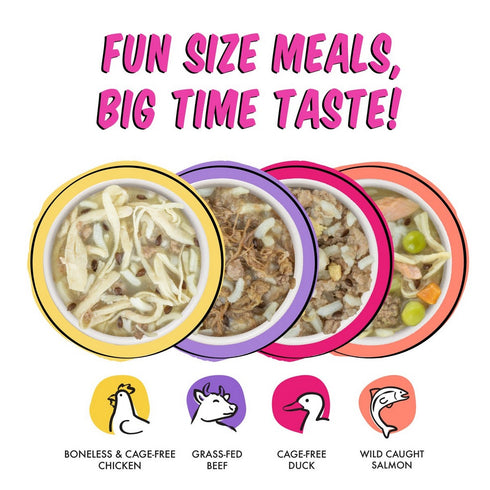 Weruva BFF Dog Fun Size Meals Fun Size Sampler! Variety Pack 2.75oz - 8Pk - Poudre Pet & Feed Supply 2