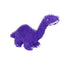Tuffy's Mighty Microfiber Ball Durable Squeaky Plush Dog Toy, Purple Brachiosaurus