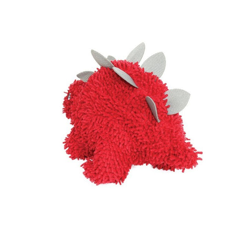 Tuffy's Mighty Microfibre Ball Stegosaurus Plush Dog Squeaker Toy