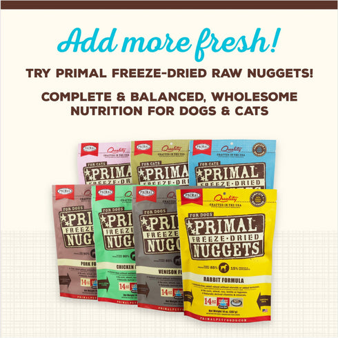 Primal Cupboard Cuts Fish Grain-Free Freeze-Dried Raw Dog Food Topper, 3.5 oz