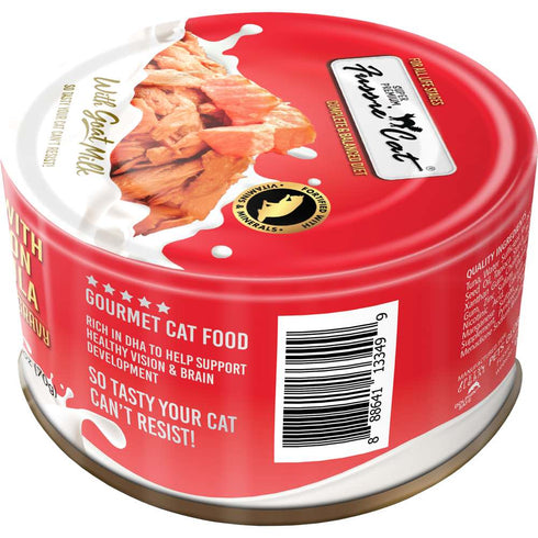 Fussie Cat Tuna with Salmon Formula in Goat Milk Gravy Canned Cat Food 2.47oz - Poudre Pet and Feed Supply