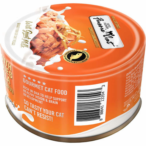 Fussie Cat Tuna with Anchovies Formula in Goat Milk Gravy Canned Cat Food 2.47oz - Poudre Pet and Feed Supply
