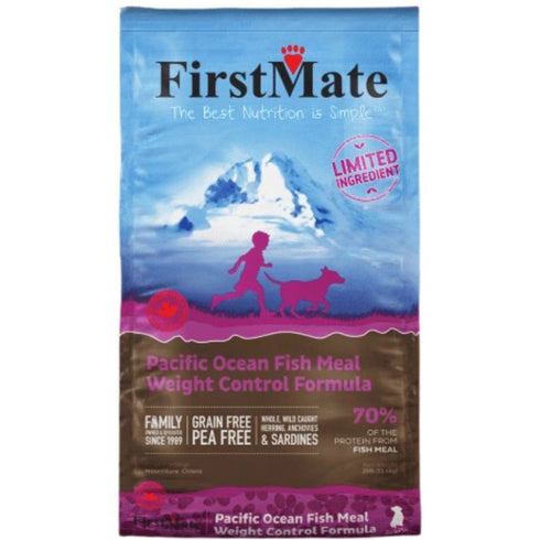 First Mate Grain Free Fish Senior Weight Control Dry Dog Food 25lb - Poudre Pet and Feed Supply