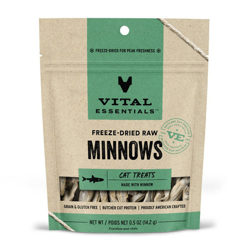 Vital Essentials Freeze-Dried Minnows Cat Treats 0.5 oz - Poudre Pet and Feed Supply