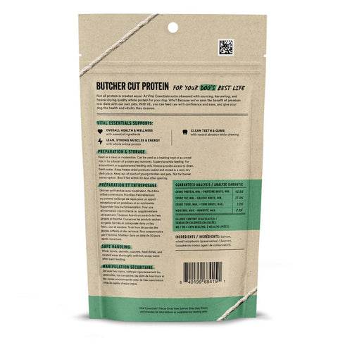 Vital Essentials Freeze-Dried Raw Salmon Bites Dog Treats 2.5 oz - Poudre Pet and Feed Supply