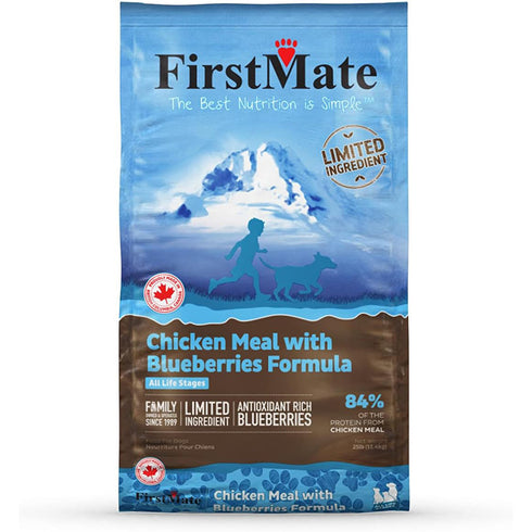 First Mate Grain Free Limited Ingredient Chicken Blueberries Dry Dog Food 25lb - Poudre Pet and Feed Supply