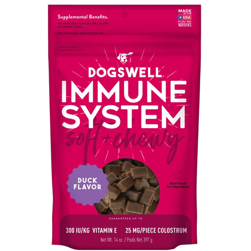 DogsWell Immune System Soft & Chewy Treats Duck Recipe Dog Treats 14oz - Poudre Pet and Feed Supply