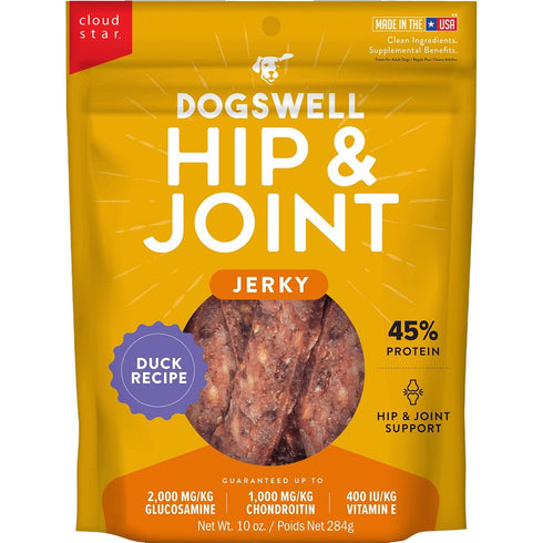 DogsWell Hip & Joint Jerky Duck Grain Free Dog Treats 10oz - Poudre Pet & Feed Supply