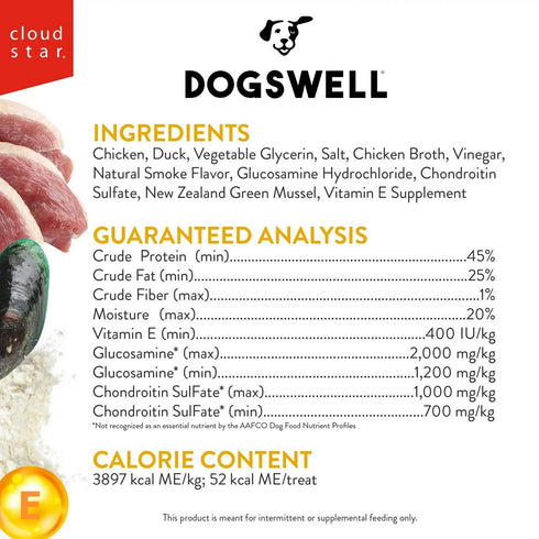 DogsWell Hip & Joint Jerky Duck Grain Free Dog Treats 10oz - Poudre Pet & Feed Supply 4