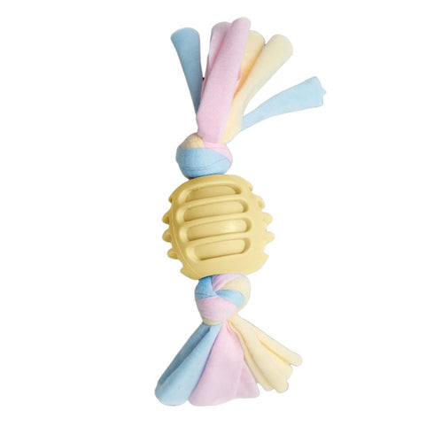 Snugarooz Snuggle Ball Yellow 8.5" Dog Toy poudrefeed.com 2