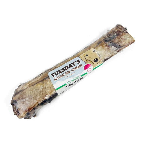 The Natural Dog Company Beef Rib Bone 7-9" - Poudre Pet and Feed Supply