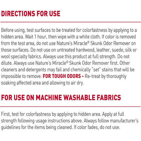 Nature’s Miracle Skunk Odor Remover 32oz poudrefeed.com 4